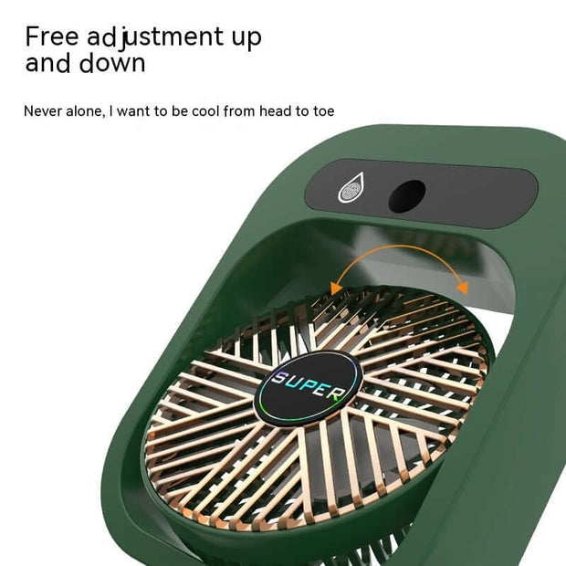 View details for Air Conditioning Fan Desk Misting Fan Air Cooler Cooling USB Rechargeable Humidifier Portable Spray Fan With 3 Wind Speeds Mist Fan For Home Air Conditioning Fan Desk Misting Fan Air Cooler Cooling USB Rechargeable Humidifier Portable Spr