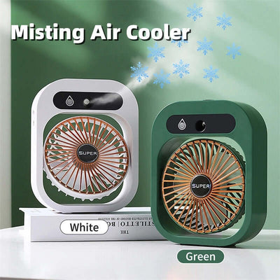 View details for Air Conditioning Fan Desk Misting Fan Air Cooler Cooling USB Rechargeable Humidifier Portable Spray Fan With 3 Wind Speeds Mist Fan For Home Air Conditioning Fan Desk Misting Fan Air Cooler Cooling USB Rechargeable Humidifier Portable Spr