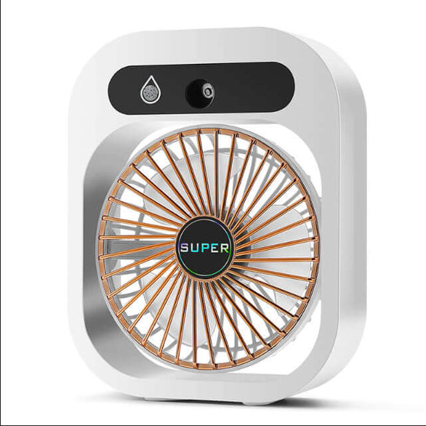View details for Air Conditioning Fan Desk Misting Fan Air Cooler Cooling USB Rechargeable Humidifier Portable Spray Fan With 3 Wind Speeds Mist Fan For Home Air Conditioning Fan Desk Misting Fan Air Cooler Cooling USB Rechargeable Humidifier Portable Spr