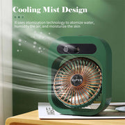 View details for Air Conditioning Fan Desk Misting Fan Air Cooler Cooling USB Rechargeable Humidifier Portable Spray Fan With 3 Wind Speeds Mist Fan For Home Air Conditioning Fan Desk Misting Fan Air Cooler Cooling USB Rechargeable Humidifier Portable Spr
